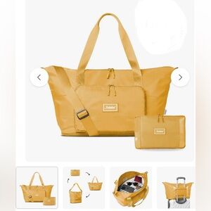 The Foldie Travel Bag. Yellow. New with tags.